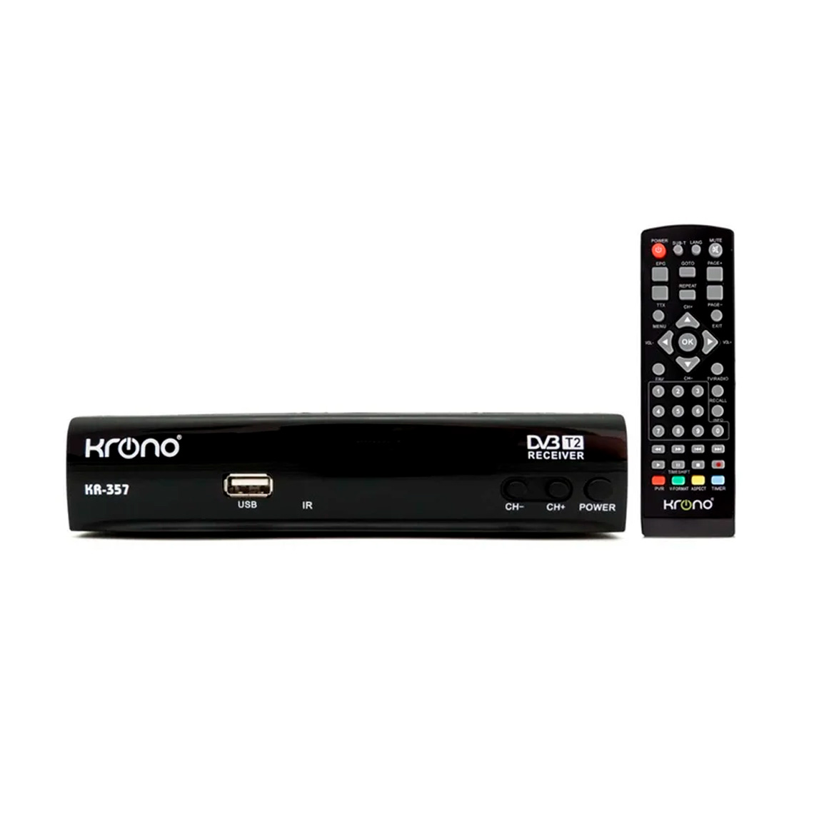 Decodificador TDT DVB Full HD Krono con Control y Antena
